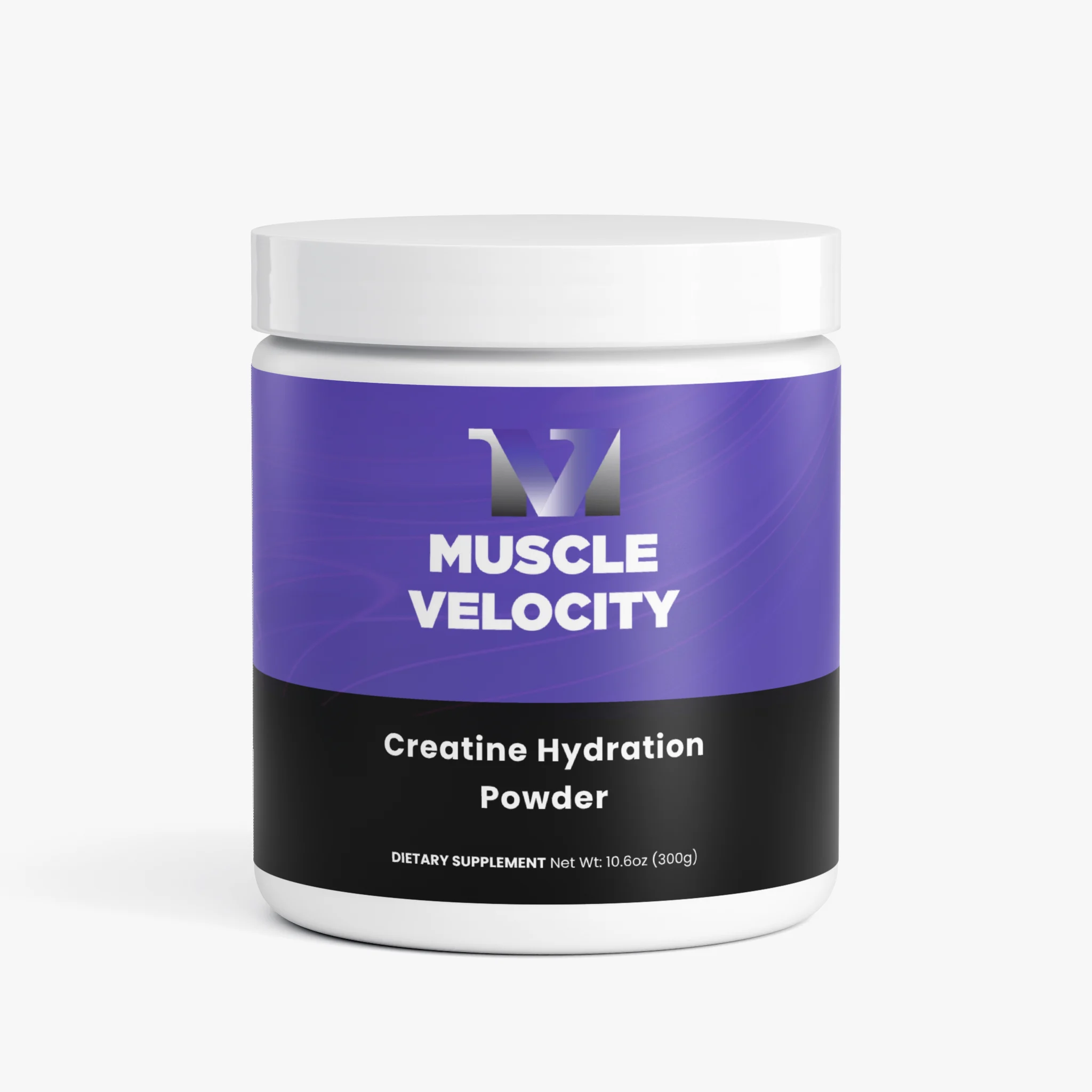 Muscle Velocity Creatine Hydration Powder lemon flavor tub