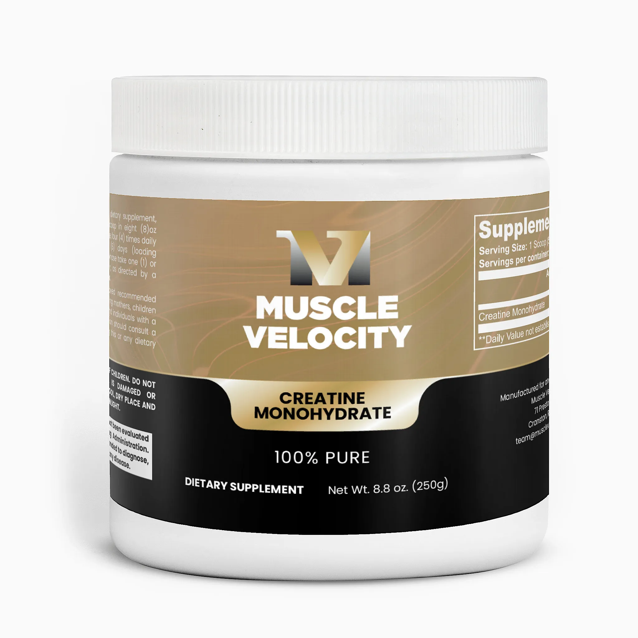 Muscle Velocity Creatine Monohydrate powder tub